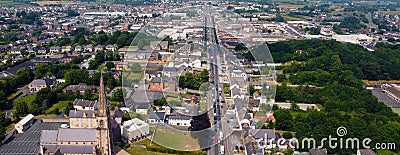 Aerial Photo, of Cookstown Main Market Street Co Tyrone Northern Ireland Stock Photo