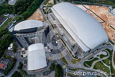 Aerial Photo of MITEC, Malaysia Editorial Stock Photo