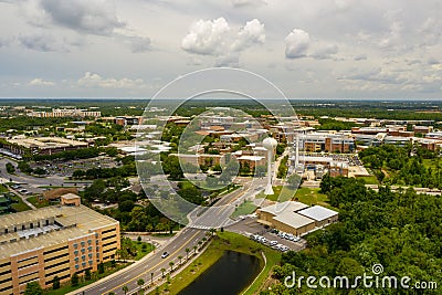 Aerial photo University of Central Florida campus 2019 Stock Photo