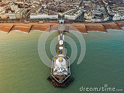 Eastbourne Pier, United Kingdom - Aerial Photograph Stock Photo