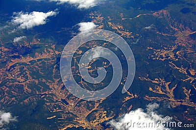 Aerial Photography Stock Photo