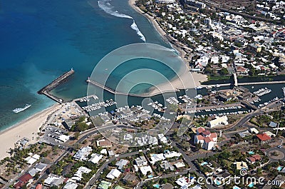 Aerial reunion Island Stock Photo