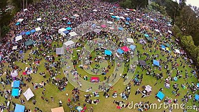 420 Aerial Shot of Hippie hill Editorial Stock Photo