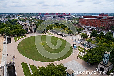 Aerial image Nashville Public Square Editorial Stock Photo