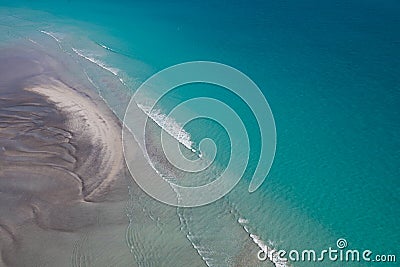 Aerial shot off Roebuck Bay, Broome, Western Australia, Australia Stock Photo