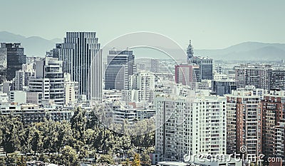 Aerial shot of Seul, Korea Stock Photo