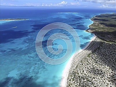 Aerial shots in turtle island Stock Photo