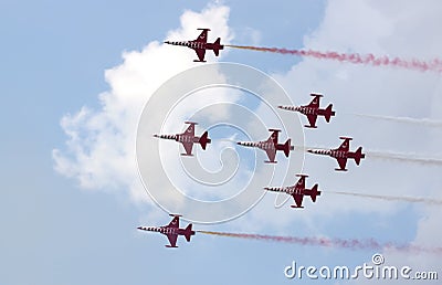 Aerial show Editorial Stock Photo