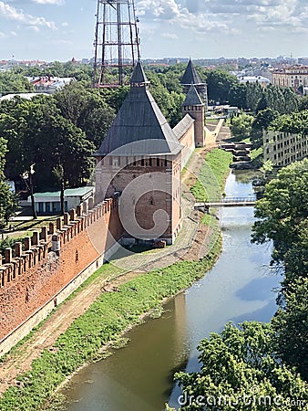 Aerial Smolensk, Russia Stock Photo