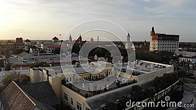 Aerial of St. Augustine, Florida Stock Photo