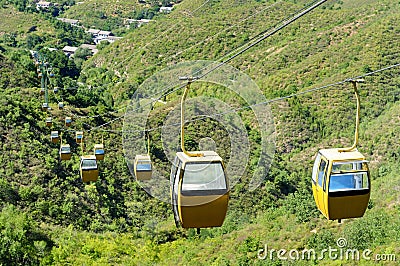 Aerial tramway Stock Photo