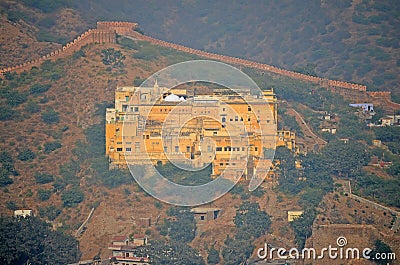 Aerial view of Amber Fort, Jaipur, India Stock Photo