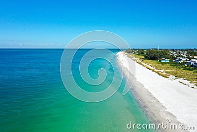 Aerial View of Anna Maria Island, Florida Stock Photo