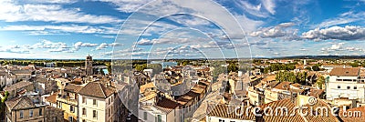 Aerial view of Arles, France Stock Photo