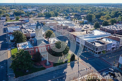 View of the old Monroe NC Court House Stock Photo