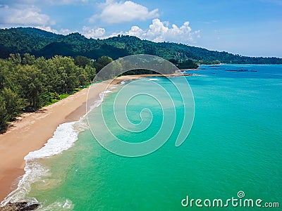 Aerial view of Bang Niang Beach-Khaolak Stock Photo