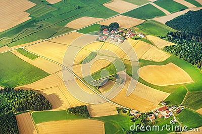 Aerial view of bavaria, germany Stock Photo