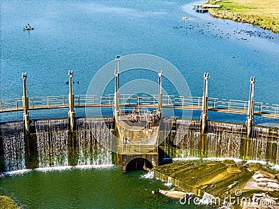 Aerial view at the Beardy Waters, near Glen Innes, New South Wales, Australia Stock Photo