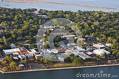 Aerial view of beaufort Stock Photo