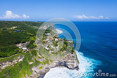 Aerial view of beautiful bali island landscape Stock Photo