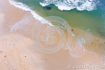 Aerial view beautiful beach at bintan island Stock Photo