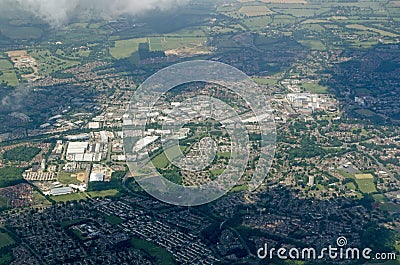 Bracknell, Berkshire - aerial view Stock Photo