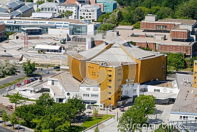 Aerial view on the Berliner Philharmonie Stock Photo