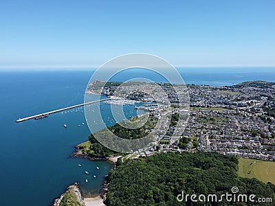Aerial view of Berry Head and Churston Woods in Brixham, South Devon Stock Photo