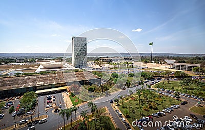 Aerial view of Brasilia - Brasilia, Distrito Federal, Brazil Editorial Stock Photo