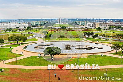 Aerial View of Brasilia, Capital of Brazil Editorial Stock Photo