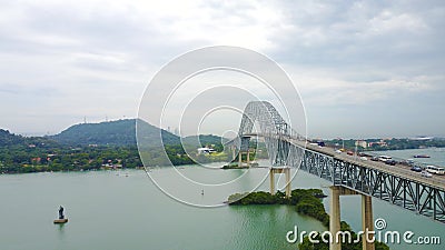 Bridge of The Americas across the Panama Canal Editorial Stock Photo