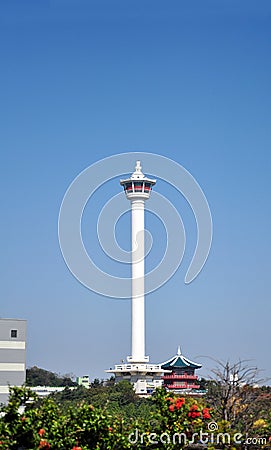 Busan tower, Busan, South Korea Stock Photo