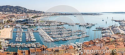 Aerial view of Cannes France Stock Photo