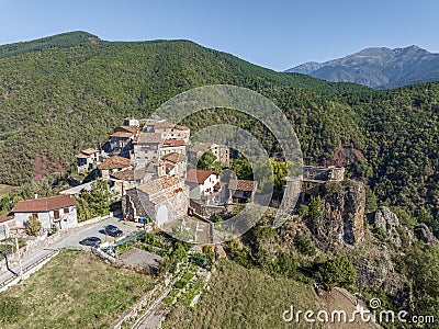 Aerial view of Castarne Huesca Spain Stock Photo