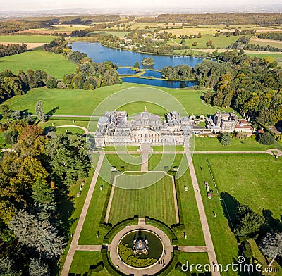 Aerial view of castle Howard Stately home near York, UK Editorial Stock Photo