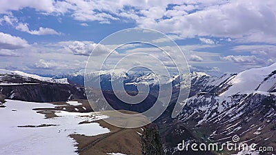 Aerial view. Caucasus Mountains Stock Photo