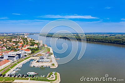 City of Vukovar on the banks of Danube river, Slavonia and Srijem regions of Croatia Stock Photo