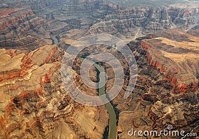 Colorado river and grand canyon Stock Photo