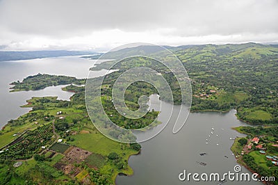 Aerial view in Costa Rica Stock Photo