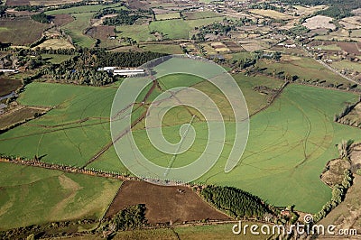 Aerial view of a crop Stock Photo