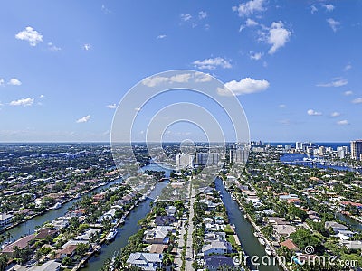 Aerial view Delray Beach, Florida Stock Photo