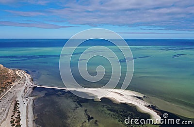 Aerial view from Denham lookout Stock Photo
