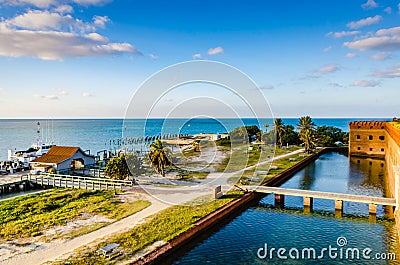 Aerial View - Dry Tortugas National Park Editorial Stock Photo