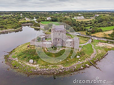 Aerial View of Dunguaire Castle Stock Photo