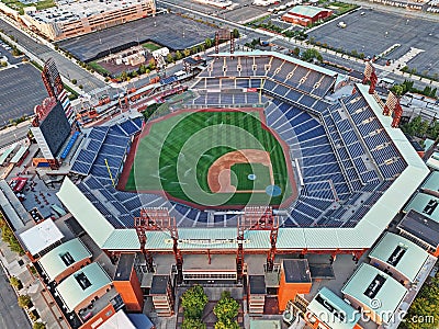 Aerial View of Empty Citizens Bank Park Philadelphia Editorial Stock Photo