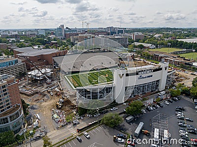 Aerial View Of First Bank Stadium On The Vanderbilt University Campus Editorial Stock Photo