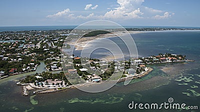 Aerial View of the Florida Keys Stock Photo