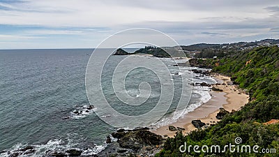 Aerial view of Flynns Beach in Port Macquarie, Australia Stock Photo