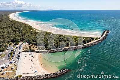 Aerial view of Forster Tuncurry in New South Wales Stock Photo