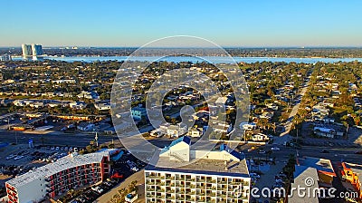 Aerial view of Fort Walton Beach, Florida Stock Photo